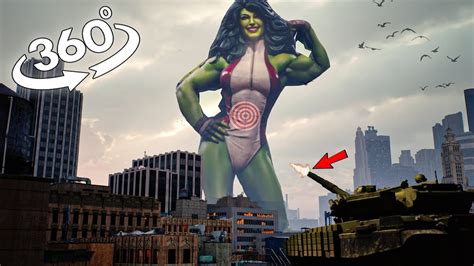 Vr 360° Giant She Hulk Vstank Shot Across In 321 Youtube