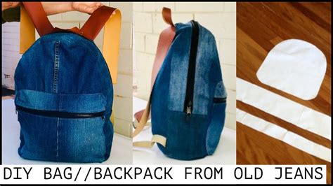 Diy Bagjeans Backpack Tutorial From Scratchold Jeans Recycle Ideadiy