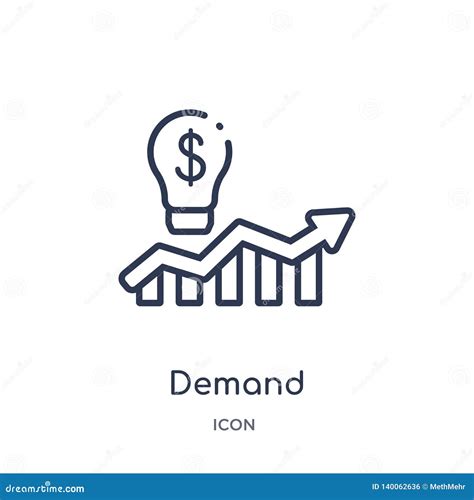 Linear Demand Icon From Marketing Outline Collection Thin Line Demand