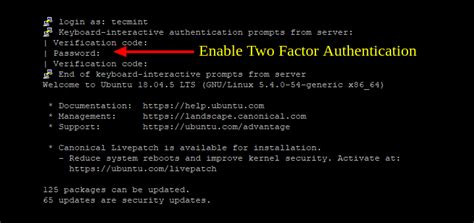 How To Use Two Factor Authentication With Ubuntu