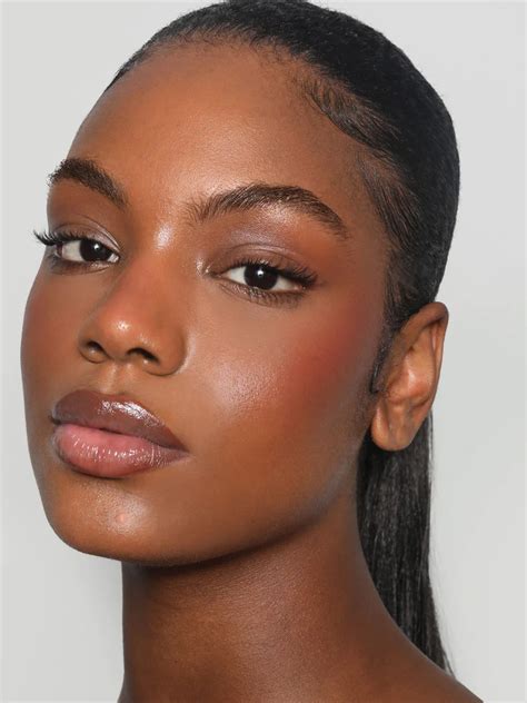 Cream Blush In 2023 Natural Beauty Makeup Dewy Makeup Look Dark Skin Makeup