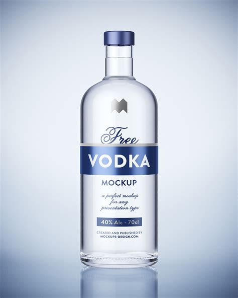 Free Vodka Bottle Mockup Mockups Design