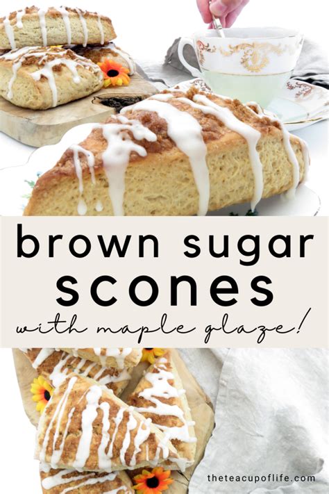 Brown Sugar Scones With Maple Glaze The Cup Of Life