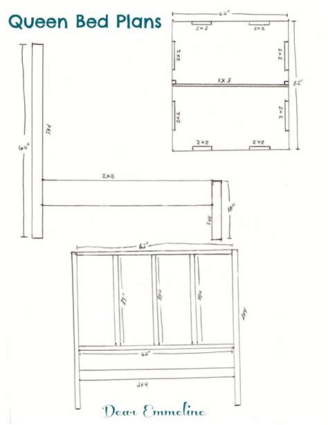 Build Wooden Queen Bed Frame Plans Free Pdf Download