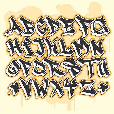 Graffiti Cursive Alphabet