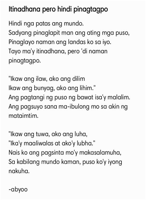 Tula Poems In Filipino Vlrengbr