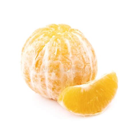 Peeled Orange Isolated Stock Image Image Of Rind Closeup 120939419
