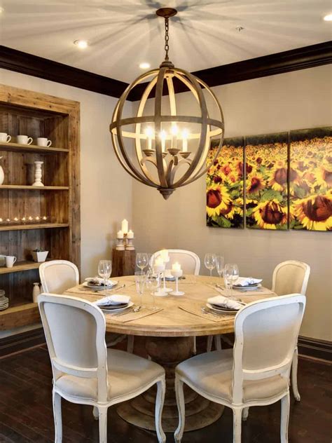 Rustic dining room / rustic dining chairs; Dining Room Lighting Trends for 2019