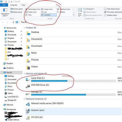 Show Storage Space In This Pc Solved Page 2 Windows 10 Forums
