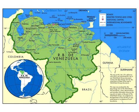 Mapa De Venezuela Mapa De Mapa De Venezuela América Do Sul Américas