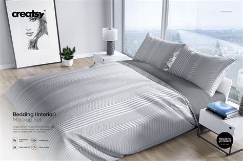 bedding mockup set interior product mockups creative market