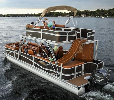 Kinocean High Quality Double Deck Slide Pontoon Boat Fishing Boat For