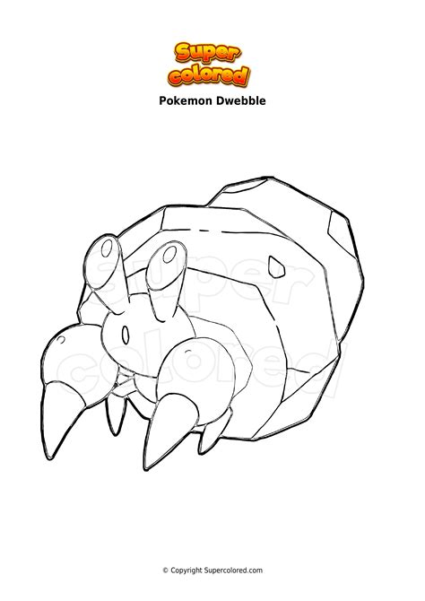 Disegno Da Colorare Pokemon Dwebble Supercolored