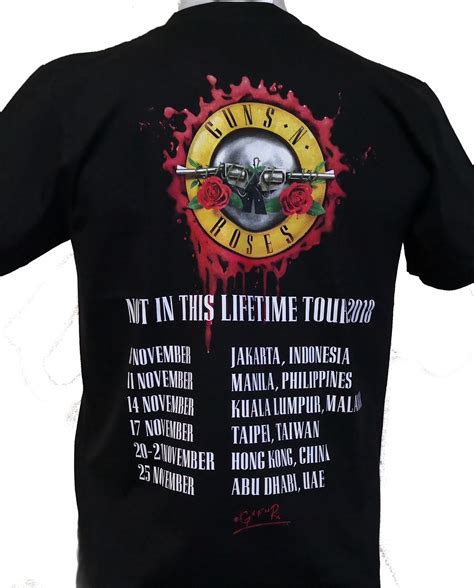 The guns n roses t shirt womens are designed to tailor in at the waist for a fitted and flattering design. Guns `n` Roses t-shirt Manila size XXXL - RoxxBKK