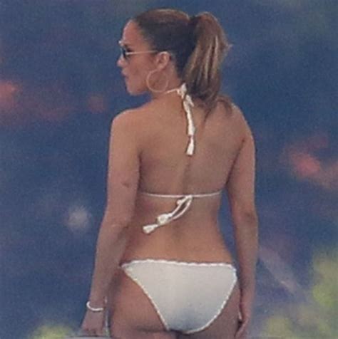 J Lo Proves She S Queen Of The White Bikini As She Suns Herself On
