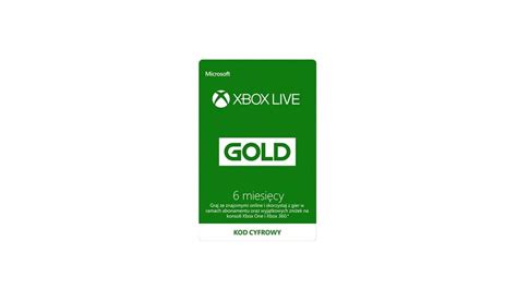 Microsoft Xbox Live Gold 6 Miesięcy Kod Aktywacyjny Ceny I Opinie W