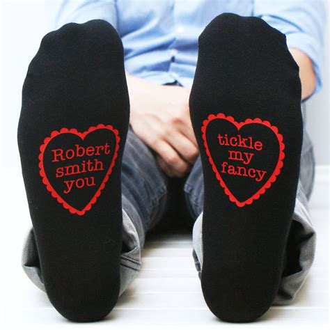 Personalised You Tickle My Fancy Mens Socks By Sparks Clothing