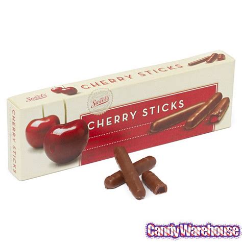 Milk Chocolate Covered Cherry Jelly Candy Sticks 105 Ounce T Box