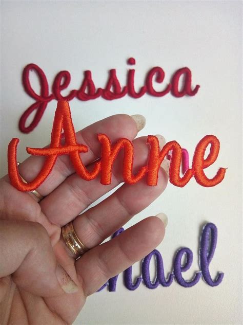 Name Patch Personalized Name Patch Iron On Name Patch Embroidered Name