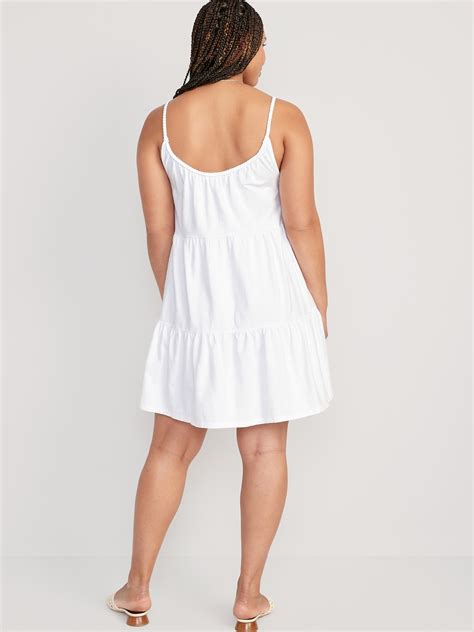 Braided Strap Tiered Mini Swing Dress Old Navy