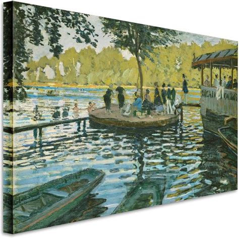Claude Monet Bain à La Grenouillère 1869 Canvas Print