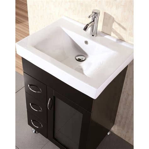The stanton 30 inch single sink vanity set is constructed with solid wood and provides a contemporary design perfect for any bathroom remodel. Martina 24" Single Sink Vanity Set
