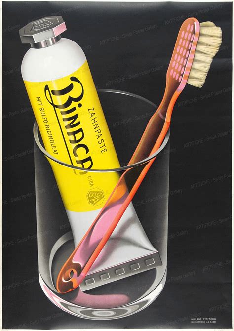 Binaca Toothpaste Artifiche Swiss Poster Gallery