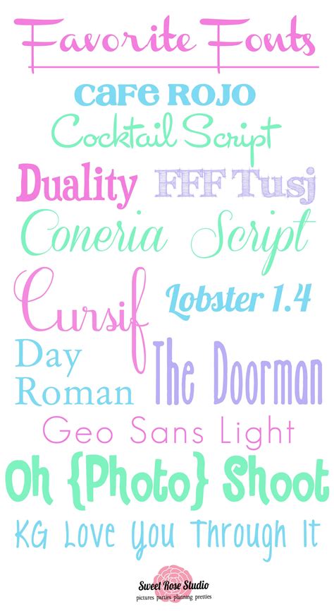 12 Favorite Free Fonts Scrapbook Fonts Fancy Fonts Cool Fonts