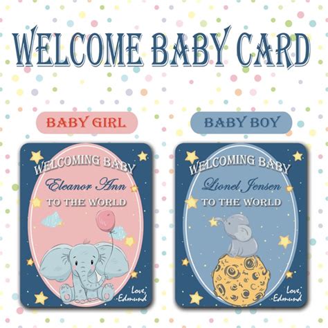 Kartu ucapan kelahiran anak cdr koleksi desain kartu ucapan. KARTU UCAPAN BAYI BARU LAHIR WELCOME NEWBORN BABY CARD ...