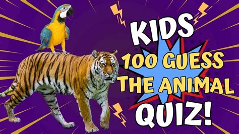 Guess The Animal Quiz 100 Animals Trivia Youtube