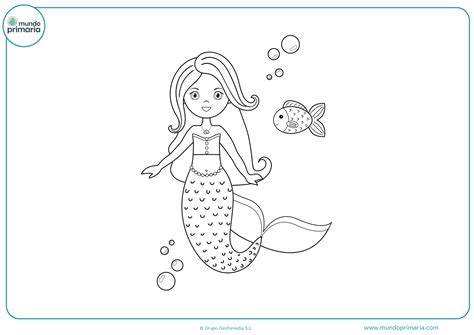 Dibujos de Sirenas para Colorear e Imprimir Gratis