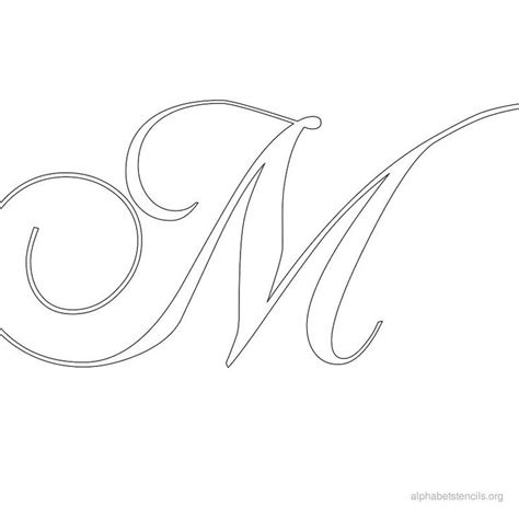 6 Best Images of Monogram Letter M Stencils Printable - Free Printable