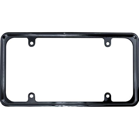 Recessed Metal License Plate Frame In Black 92810 The Home Depot