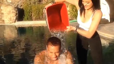 Kylie Jenner Tyga Ice Bucket Challenge August Youtube