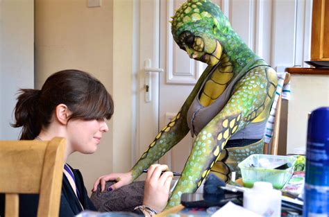Lizard Woman Doing The Makeup By Spirit0407 On Deviantart
