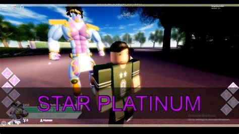 Jojos Bizarre Story Roblox Star Platinum Youtube
