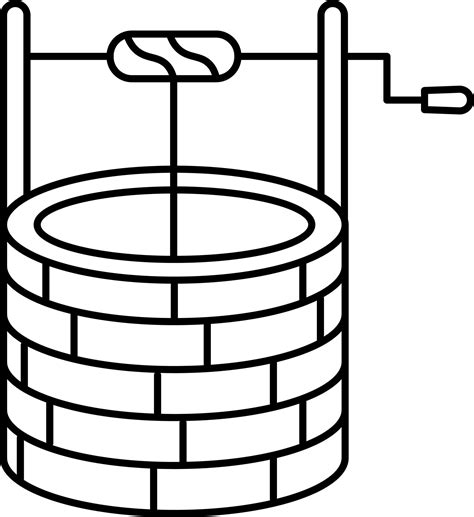 Water Well Icon Or Symbol In Linear Style 24144562 Vector Art At Vecteezy