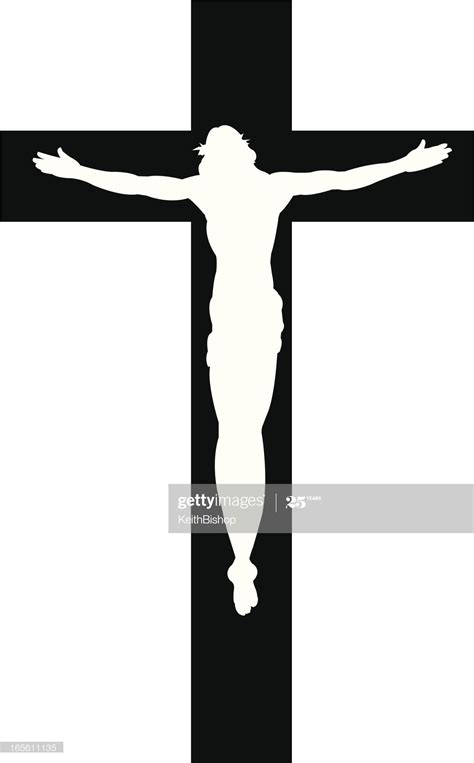 Jesus Christ Vector Silhouette Of Christ On The Cross Great For