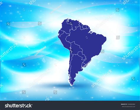 South American Map Vector Illustration Stock Vector Royalty Free