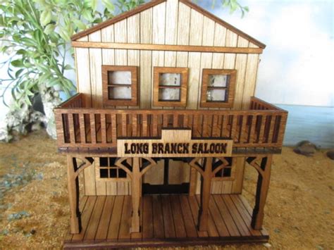 O Scale Miniature Long Branch Saloon Gunsmoke Dodge City Etsy Uk