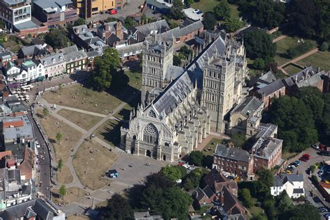 Pin By Devon Life On The Big Picture Exeter Cathedral Aerial