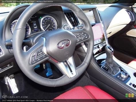 Monaco Red Interior Dashboard For The 2017 Infiniti Q60 Red Sport 400
