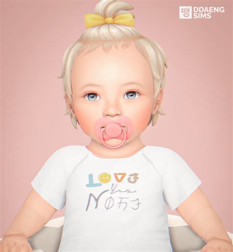 Ddaengsims Sims 4 Infant Butterfly Pacifier Ddaengsims Sims 4