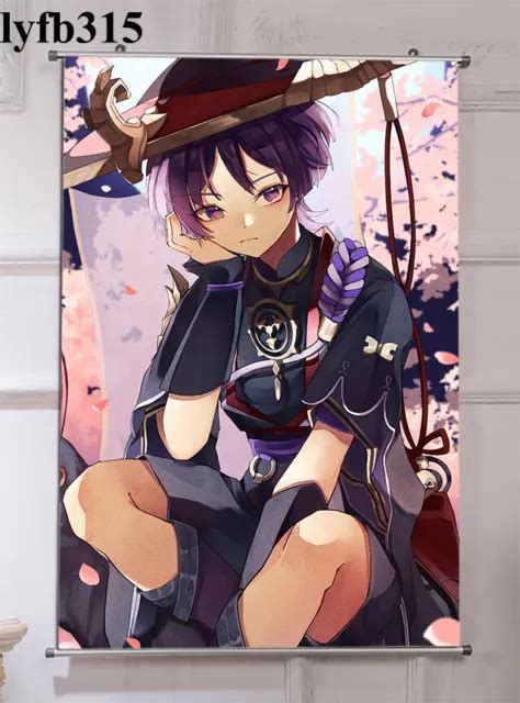 Anime Poster Genshin Impact Art Picture Scaramouche Print Wall Scroll