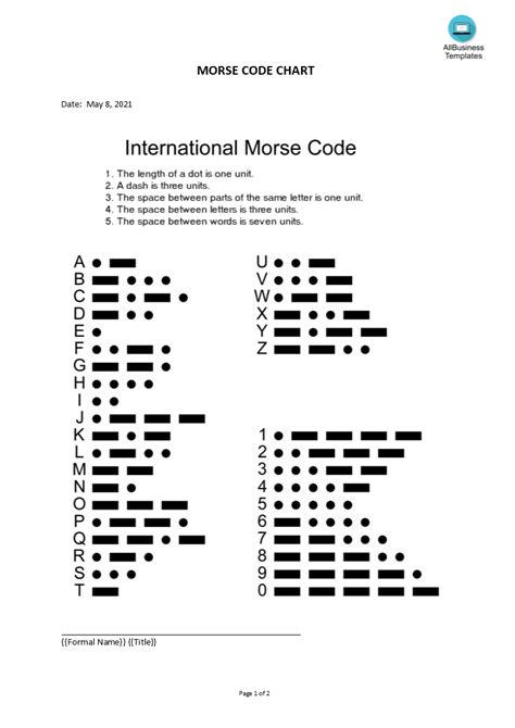 Free Printable Morse Code Chart Printable Templates By Nora