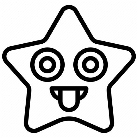 Emoticon Star Emoji Expression Face Mock Icon Download On Iconfinder