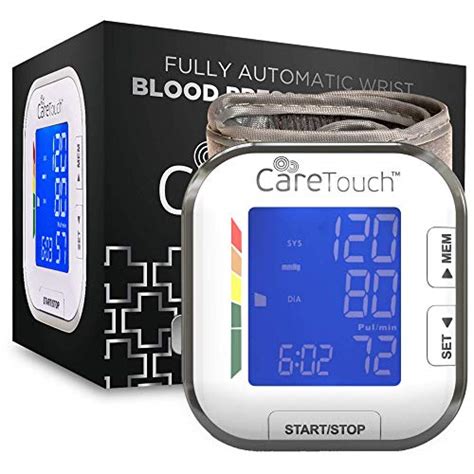 Care Touch Fully Automatic Wrist Blood Pressure Monitor Platinum