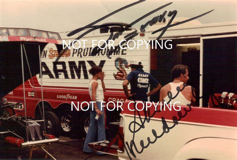 Don Prudhomme And Shirley Muldowney 4x6 Pic Taken At The 1980