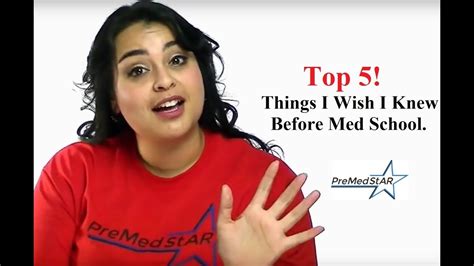 5 Things I Wish I Knew Before Starting Medical School Youtube