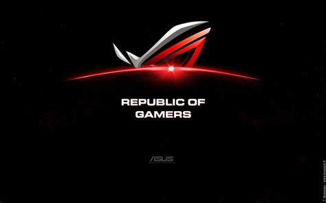 Asus Logo Republic Of Gamers Artwork Asus Black Background Hd
